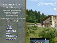 Tablet Screenshot of penzionkrasna.cz